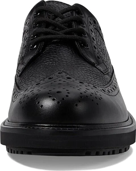 ECCO Oslo Wing Tip Oxford Men's Lace Up Wing Tip Shoes Black/Black : EU 44 (US Men's 10-10.5) M, Leather - Image 5
