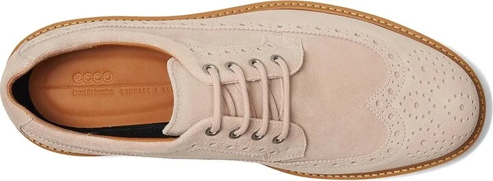 ECCO Oslo Wing Tip Oxford Men's Lace Up Wing Tip Shoes Dust : EU 45 (US Men's 11-11.5) M, Leather - Image 2