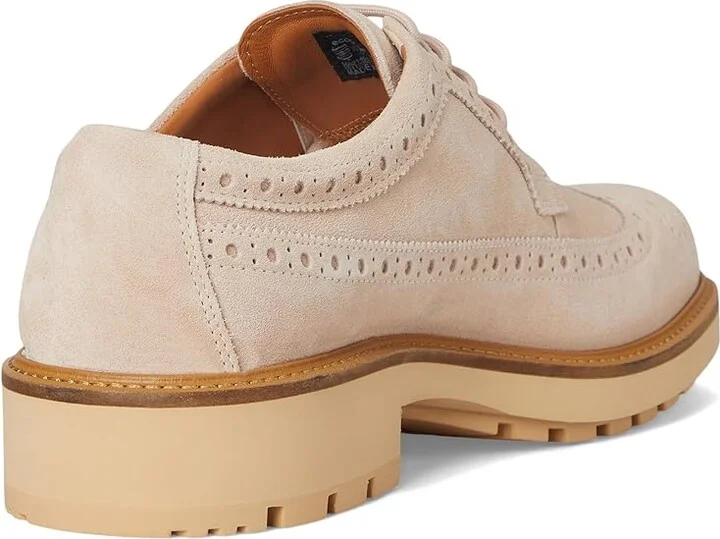 ECCO Oslo Wing Tip Oxford Men's Lace Up Wing Tip Shoes Dust : EU 45 (US Men's 11-11.5) M, Leather - Image 4