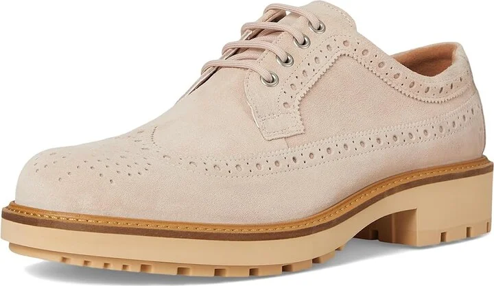 ECCO Oslo Wing Tip Oxford Men's Lace Up Wing Tip Shoes Dust : EU 45 (US Men's 11-11.5) M, Leather - Image 5