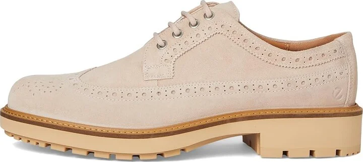 ECCO Oslo Wing Tip Oxford Men's Lace Up Wing Tip Shoes Dust : EU 45 (US Men's 11-11.5) M, Leather - Image 6