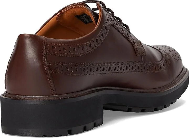 ECCO Oslo Wing Tip Oxford Men's Lace Up Wing Tip Shoes Potting Soil : EU 42 (US Men's 8-8.5) M, Leather - Image 4