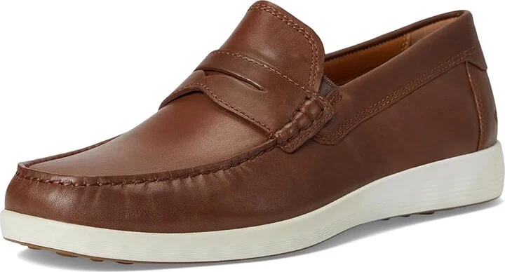 ECCO S Lite Moc Penny Loafer Men's Shoes Cognac : EU 39 (US Men's 5-5.5) M, Leather - Image 5