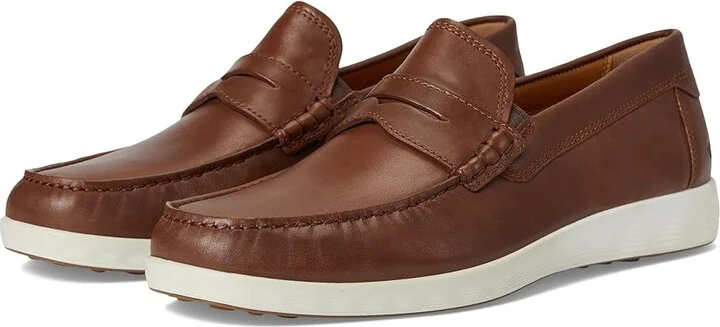 ECCO S Lite Moc Penny Loafer Men's Shoes Cognac : EU 39 (US Men's 5-5.5) M, Leather
