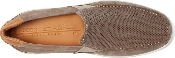ECCO S Lite Moc Summer Men's Shoes Warm Grey Cognac : EU 40 (US Men's 6-6.5) D - Medium, Leather - Image 2