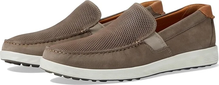 ECCO S Lite Moc Summer Men's Shoes Warm Grey Cognac : EU 40 (US Men's 6-6.5) D - Medium, Leather