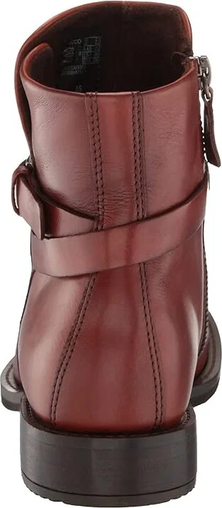 ECCO Sartorelle 25 Hydromax Mid Cut Buckle Boot Women's Shoes Cognac : EU 36 (US Women's 5-5.5) M, Leather - Image 4