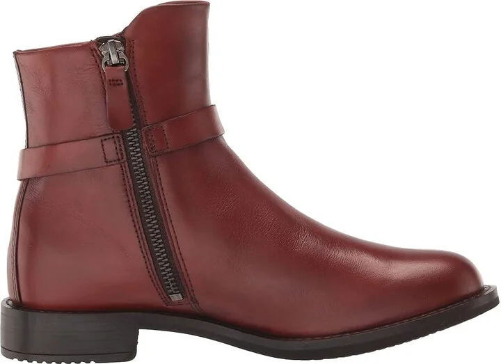 ECCO Sartorelle 25 Hydromax Mid Cut Buckle Boot Women's Shoes Cognac : EU 36 (US Women's 5-5.5) M, Leather - Image 6