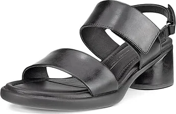 ECCO Sculpted 35 Luxe Strap Women's Sandals Black : EU 39 (US Women's 8-8.5) M, Leather
