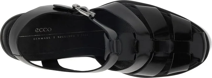 ECCO Sculpted 55 Luxe Fisherman Heel Sandal Women's Sandals Black : EU 36 (US Women's 5-5.5) M, Leather - Image 2