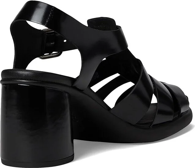 ECCO Sculpted 55 Luxe Fisherman Heel Sandal Women's Sandals Black : EU 36 (US Women's 5-5.5) M, Leather - Image 4