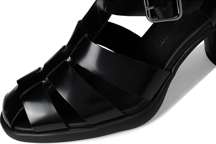 ECCO Sculpted 55 Luxe Fisherman Heel Sandal Women's Sandals Black : EU 36 (US Women's 5-5.5) M, Leather - Image 7