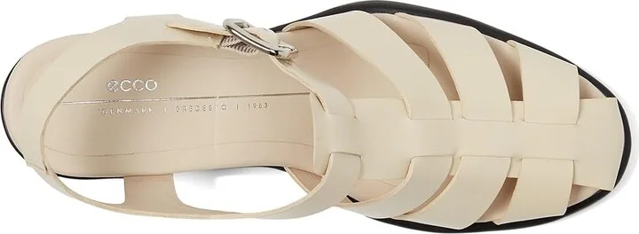 ECCO Sculpted 55 Luxe Fisherman Heel Sandal Women's Sandals Limestone : EU 41 (US Women's 10-10.5) M, Leather - Image 2