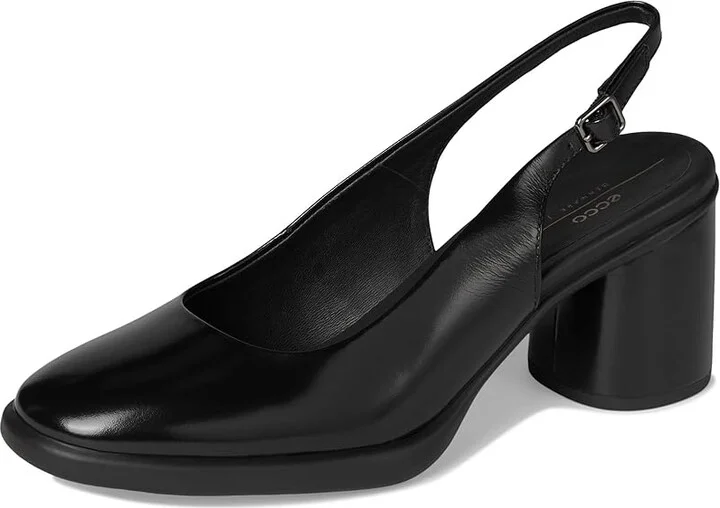 ECCO Sculpted 55 Luxe Slingback Pump High Heels Black : EU 41 (US Women's 10-10.5) M, Leather - Image 5