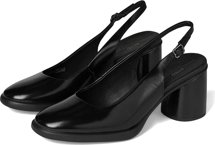 ECCO Sculpted 55 Luxe Slingback Pump High Heels Black : EU 41 (US Women's 10-10.5) M, Leather