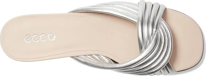 ECCO Sculpted Alba 25 Slide Sandal Women's Sandals Pure Silver : EU 35 (US Women's 4-4.5) M, Leather - Image 2