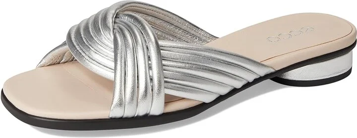 ECCO Sculpted Alba 25 Slide Sandal Women's Sandals Pure Silver : EU 35 (US Women's 4-4.5) M, Leather - Image 5