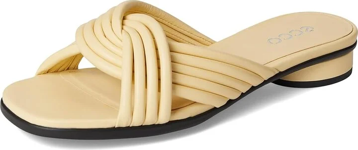 ECCO Sculpted Alba 25 Slide Sandal Women's Sandals Straw : EU 42 (US Women's 11-11.5) M, Leather - Image 5