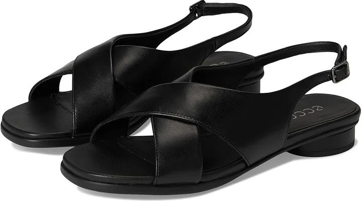 ECCO Sculpted Alba 25 Slingback Sandal Women's Sandals Black : EU 39 (US Women's 8-8.5) M, Leather