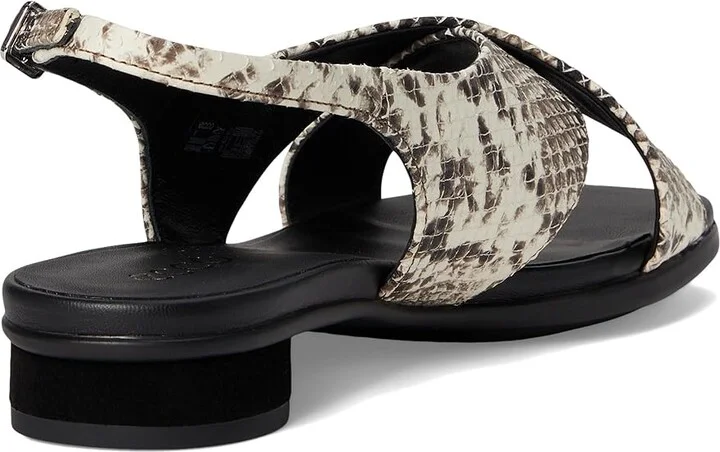 ECCO Sculpted Alba 25 Slingback Sandal Women's Sandals Dark Clay Snake Print : EU 40 (US Women's 9-9.5) M, Leather - Image 4