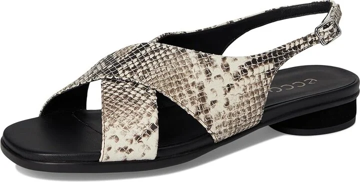 ECCO Sculpted Alba 25 Slingback Sandal Women's Sandals Dark Clay Snake Print : EU 40 (US Women's 9-9.5) M, Leather - Image 5