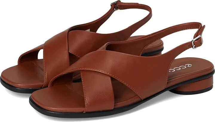 ECCO Sculpted Alba 25 Slingback Sandal Women's Sandals Mink : EU 38 (US Women's 7-7.5) M, Leather