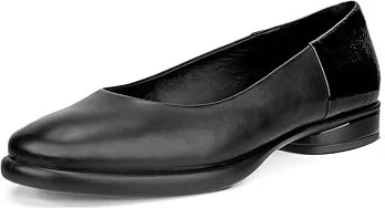 ECCO Sculpted Luxe Ballerina Women's Flat Shoes Black : EU 38 (US Women's 7-7.5) M, Leather