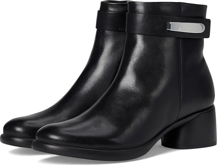 ECCO Sculpted Luxery 35 MM Modern Dress Ankle Boot Women's Boots Black : EU 37 (US Women's 6-6.5) M, Leather