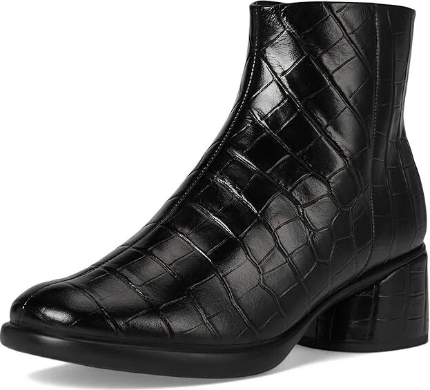 ECCO Sculpted Luxery 35MM Ankle Boot Women's Boots Black Reptile Print : EU 37 (US Women's 6-6.5) M, Leather/Rubber - Image 5
