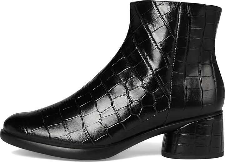 ECCO Sculpted Luxery 35MM Ankle Boot Women's Boots Black Reptile Print : EU 37 (US Women's 6-6.5) M, Leather/Rubber - Image 6