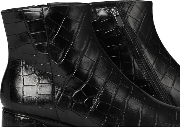ECCO Sculpted Luxery 35MM Ankle Boot Women's Boots Black Reptile Print : EU 37 (US Women's 6-6.5) M, Leather/Rubber - Image 7