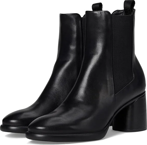 ECCO Sculpted Luxery 55MM Modern Sleek Chelsea Boot Women's Boots Black : EU 40 (US Women's 9-9.5) M, Leather