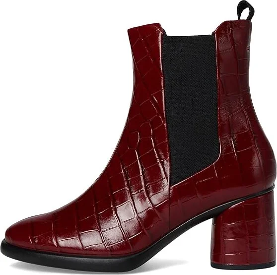 ECCO Sculpted Luxery 55MM Modern Sleek Chelsea Boot Women's Boots Brick Reptile Print : EU 42 (US Women's 11-11.5) M, Leather - Image 6