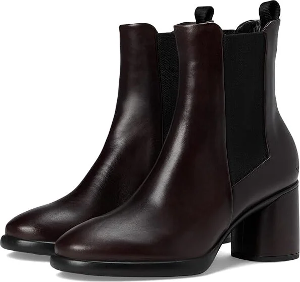 ECCO Sculpted Luxery 55MM Modern Sleek Chelsea Boot Women's Boots Mocha : EU 41 (US Women's 10-10.5) M, Leather
