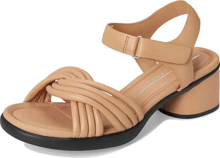ECCO Sculpted Luxury 35 Cross Strap Heel Sandal Women's Sandals Biscuit : EU 37 (US Women's 6-6.5) M, Leather - Image 5