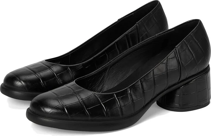 ECCO Sculpted Luxury 35MM Modern Pump High Heels Black Reptile Print : EU 41 (US Women's 10-10.5) M, Leather