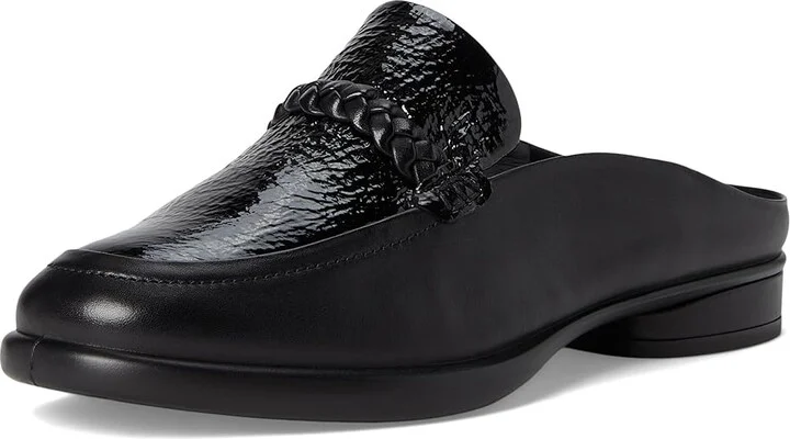 ECCO Sculpted Luxury Braided Mule Women's Flat Shoes Black/Black Patent : EU 36 (US Women's 5-5.5) M, Leather - Image 5
