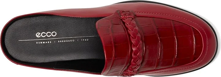 ECCO Sculpted Luxury Braided Mule Women's Flat Shoes Brick/Brick : EU 35 (US Women's 4-4.5) M, Leather - Image 2
