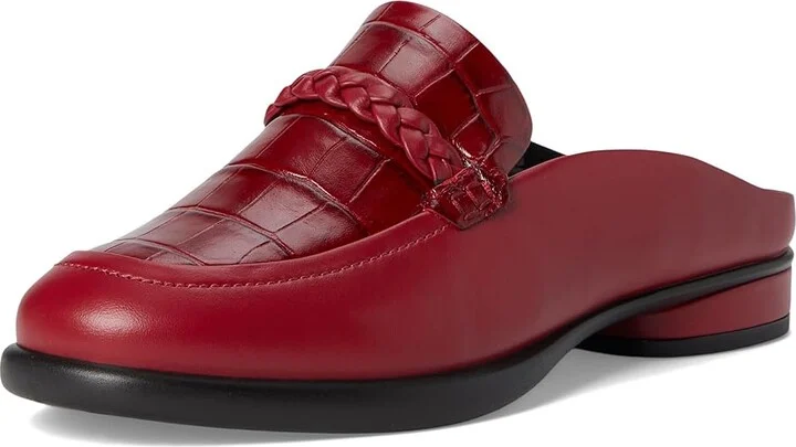 ECCO Sculpted Luxury Braided Mule Women's Flat Shoes Brick/Brick : EU 35 (US Women's 4-4.5) M, Leather - Image 5