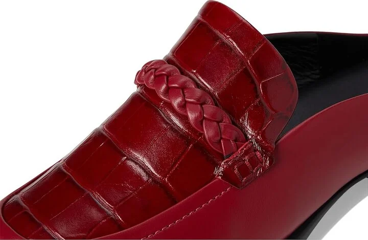 ECCO Sculpted Luxury Braided Mule Women's Flat Shoes Brick/Brick : EU 35 (US Women's 4-4.5) M, Leather - Image 7