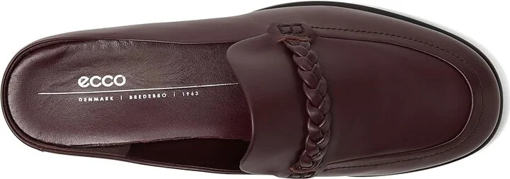 ECCO Sculpted Luxury Braided Mule Women's Flat Shoes Fig : EU 39 (US Women's 8-8.5) M, Leather - Image 2
