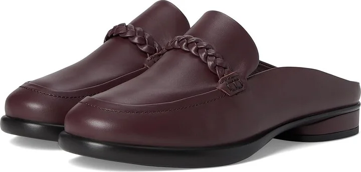 ECCO Sculpted Luxury Braided Mule Women's Flat Shoes Fig : EU 39 (US Women's 8-8.5) M, Leather