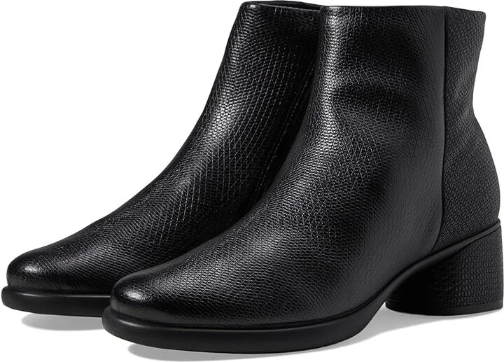 ECCO Sculpted Lx 35 mm Ankle Boot Women's Boots Black Lizard : EU 37 (US Women's 6-6.5) M, Leather