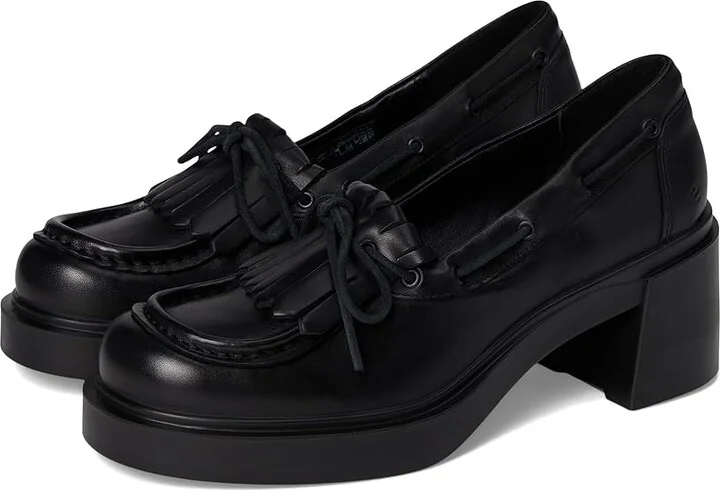ECCO Seoul 45mm Loafers Women's Flat Shoes Black : EU 36 (US Women's 5-5.5) M, Leather