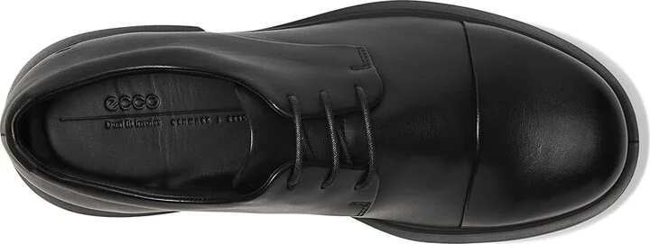 ECCO Seoul Plain Toe Oxford Men's Lace Up Wing Tip Shoes Black : EU 43 (US Men's 9-9.5) M, Leather - Image 2