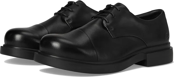 ECCO Seoul Plain Toe Oxford Men's Lace Up Wing Tip Shoes Black : EU 43 (US Men's 9-9.5) M, Leather