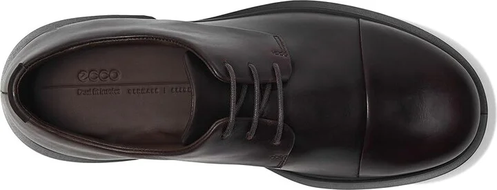 ECCO Seoul Plain Toe Oxford Men's Lace Up Wing Tip Shoes Mocha : EU 40 (US Men's 6-6.5) M, Leather - Image 2