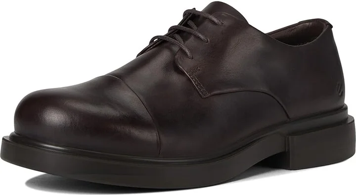 ECCO Seoul Plain Toe Oxford Men's Lace Up Wing Tip Shoes Mocha : EU 40 (US Men's 6-6.5) M, Leather - Image 5
