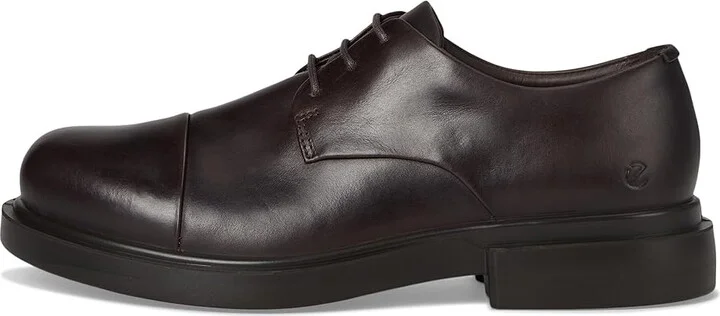 ECCO Seoul Plain Toe Oxford Men's Lace Up Wing Tip Shoes Mocha : EU 40 (US Men's 6-6.5) M, Leather - Image 6