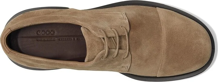 ECCO Seoul Plain Toe Oxford Men's Lace Up Wing Tip Shoes Nutmeg Brown Suede : EU 45 (US Men's 11-11.5) M, Leather - Image 2